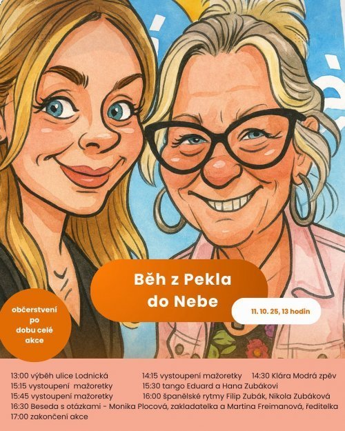 Benefiční běh Z pekla do nebe plakát